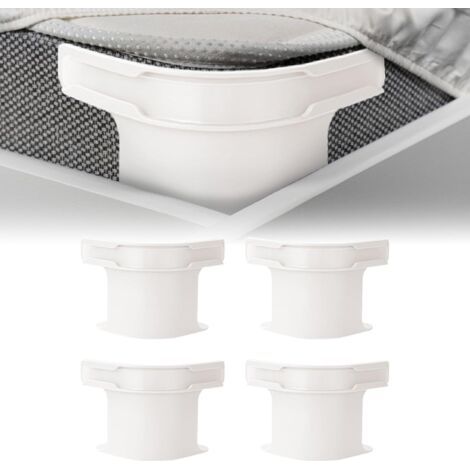 4 Attache Drap Housse, Tendeur Bloc Drap Housse Angle, Bloque Antidérapant Pince Drap Housse Matelas (1/5)