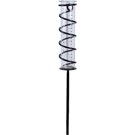 42,6 cm großer Regenwasserauffangbehälter aus Metall und Glas mit Ständer und cm/Zoll-Markierungen – leicht zu reinigen und zu installieren – einzigartiges und langlebiges Design (1/5)