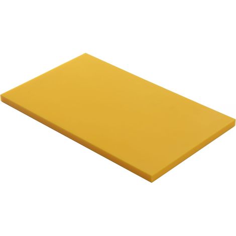 Planche à découper PEHD 500 Jaune 50x30x2 cm - Matériel CHR Pro