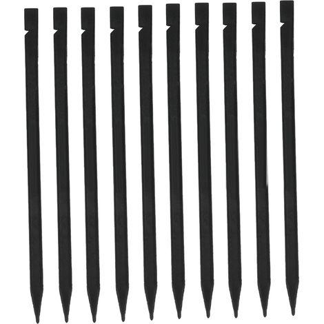 Spudger en plastique 10 pièces, barre de levier à tête plate pointue pour démonter l'électronique outil d'ouverture BEST-126 (1/5)