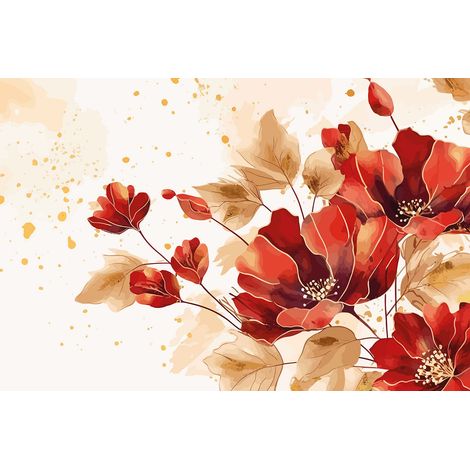 Papier peint panoramique - Fleurs - 130 cm x 87 cm (1/2)