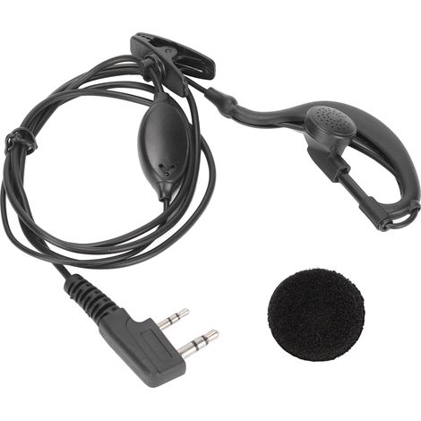 Kit oreillette talkie-walkie 2 voies avec clip pour interface Baofeng TK, compatible BF‑888S UV‑5R, casque radio (1/5)