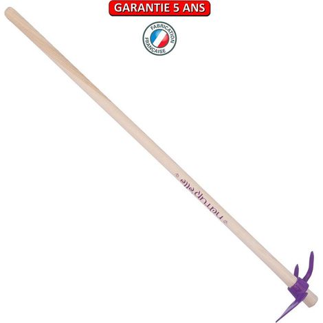 Hacke mit geschmiedeter Klinge und Gabel, 100 cm Stiel - Framboisine OUTILS PERRIN