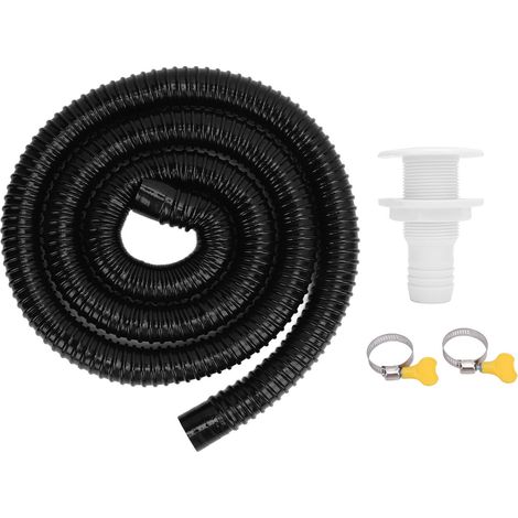 Bilgenpumpen-Installationsset (1100 GPH), effiziente Entwässerung, druckbeständig, Schlauchdurchmesser 1,14 Zoll, 6,56 Fuß mit 2 Klemmen, Rückschlagventil für Yachten (1/5)