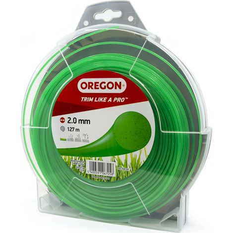 Oregon Nylonfaden Mähfaden Rund 2,0mm x 127m Grün