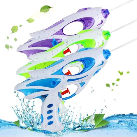 DERAYEE Water Gun for Children, 3 Pieces, Space Cartoon Plastic Water Gun, Water Gun and Water Gun, Water Gun (1/5)
