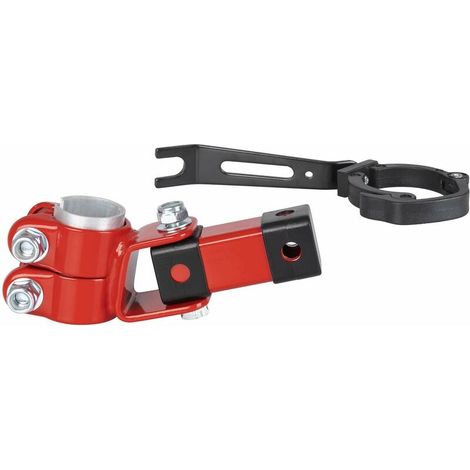 – Support Trail Gator pour tige de selle – Kit de fixation pour barre de remorquage – Second vélo – Diamètre tige 25,4-31,8 mm – Rouge (1/3)