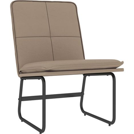 Chaise longue  Bain de soleil Transat Cappuccino 54x75x76 cm Similicuir 46145 (1/5)