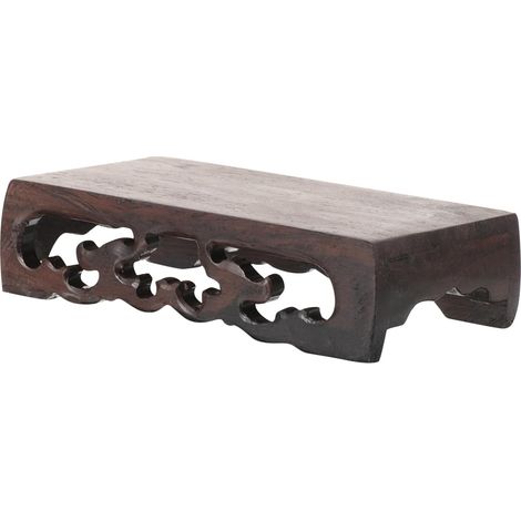 Support Pour Plantes Bois Sculpté Acajou Socle Rectangulaire Pour Jardinière Et Décoration Intérieure Présentoir Stable Pour Pots De Fleurs Bonsaï Et Objets Art (1/5)