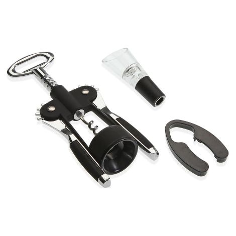 M HOME - SET SOMMELIER 3 PEZZI IN ACCIAIO (1/3)