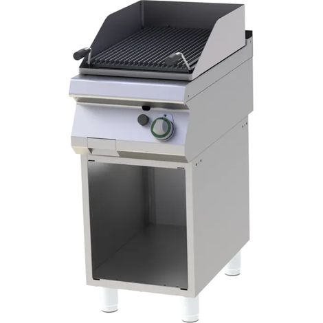 Grill pierre de lave à gaz avec soubassement RM - GL 740 G - RM Gastro