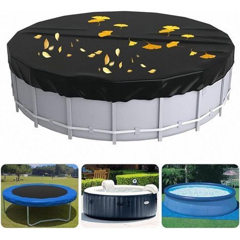 Copertura per Piscina Rotonda per Cani, Protezione Antipolvere e Anti-UV per Esterno Balcone Giardino Parco Adulti Bambini (1/4)