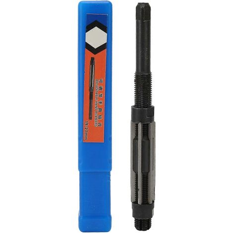 Verstellbare Reibahle mit Handfutter, 6 Schneiden, 64 mm Länge, 9SiCr, Verstellbereich 19–21 mm