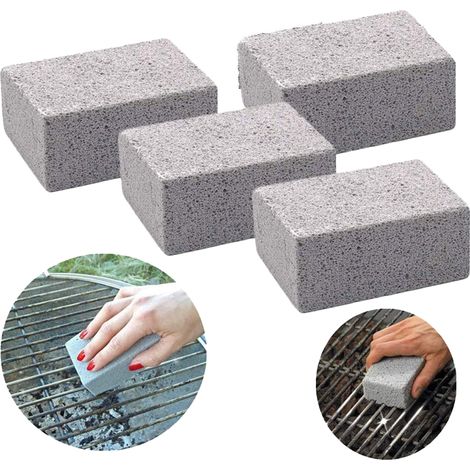 Brique De Nettoyage Pour Grill - Brique Ecologique Anti-calcaire Sans Toxicite - Pour Grill Barbecue Four Et Surfaces Emaillées - 4 Pièces (1/5)