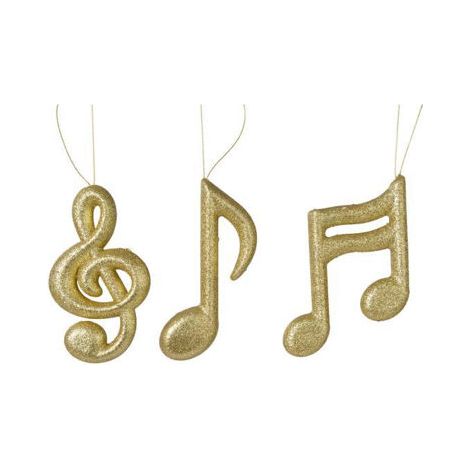 NOTAS MUSICALES FIGURA COLGANTE NAVIDAD