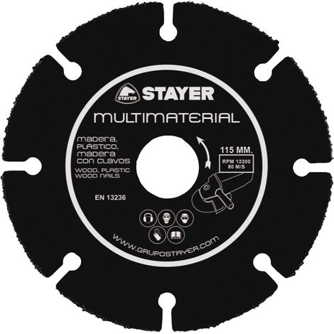 Disco corte multimaterial ø115 x 22,2 mm
