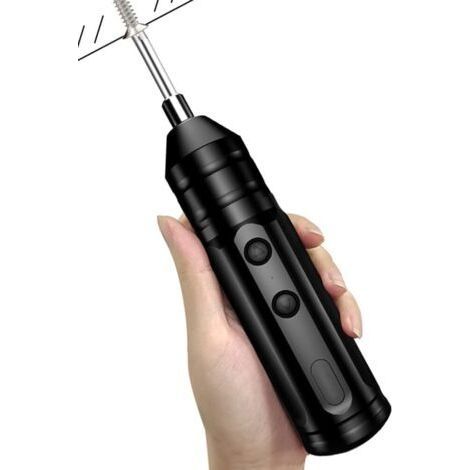 Kit de tournevis électrique sans filMini perceuse 250 tr/minRechargeable par USBKit d'outils de réparation automatique portable avec câble USB(size:10pc tête de lot)dengyank (1/5)
