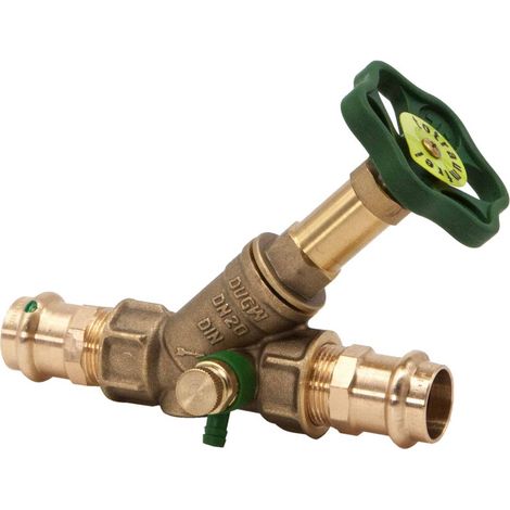 Schlösser Armaturen FREISTROMVENTIL, PRESSANSCHL.IG M.ENTL, N.ST.SP, DN20, PRESS22, DVGW (1/3)