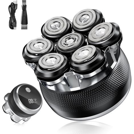 Rasoir Tête Chauve Homme, 7D Flexible, 2 Vitesses Réglables (1/5)