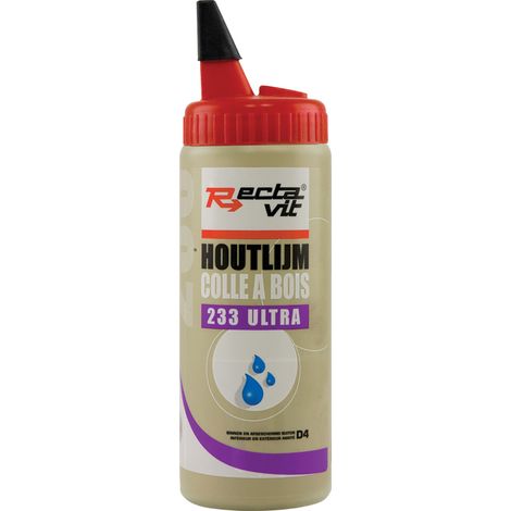 Colle blanche d4 - Contenance : 500 g - Norme : D4 / Norme EN204 - RECTAVIT (1/2)
