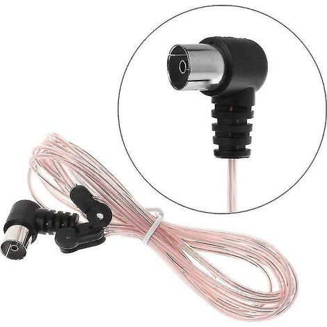 Antenne FM dipolaire 75 ohms PAL, connecteur radio stéréo, récepteur intérieur pour home cinéma (1/5)