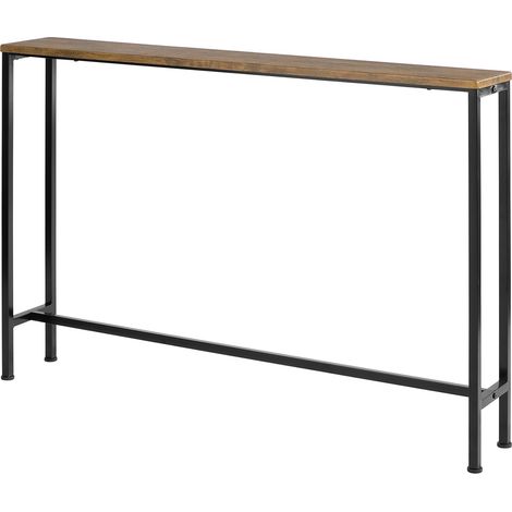 Mesa de Entrada Recibidor Mesa de Consola MDF y Hierro 120 x 80 x 20 cm FSB19-XL-N SoBuy ES (1/5)
