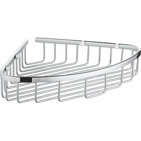 Grohe - Corner shelf with grid, chrome 41172000