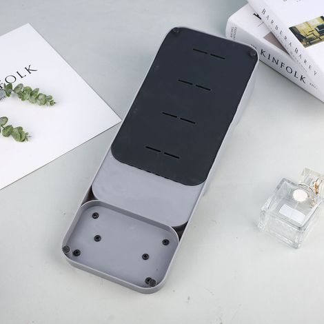 Porte-épices, support à couteaux, étagère de rangement multifonctionnelle pour ustensiles et assaisonnements de cuisine, bloc à couteaux (1/4)