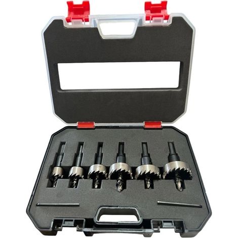 Set 6 Frese A Tazza Fresa In Metallo Duro Per Ferro Alluminio 16 20 25 30 35 Mm