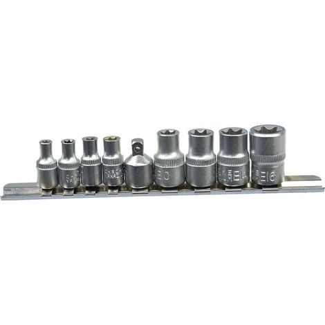 9-teiliger Satz Torx-Steckschlüssel E5-16 1/4 & 3/8" Geko (50) (1/5)