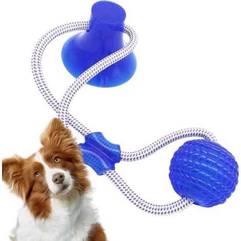 Jouet remorqueur pour Chien à Ventouse  de Morsure de molaire  pour Animaux de Compagnie,Mâcheurs de Nettoyage des Dents de Chien pour Chiens de Taille Moyenne et Petite, entraînement à (1/5)
