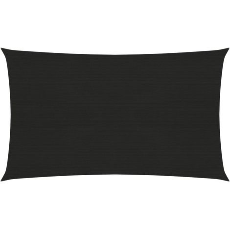Vela de sombra 160 g/m² negro 4 x 7 m HDPE 020009217 (1/5)