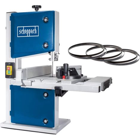 Scheppach Scie à ruban HBS30X - 350W - hauteur de passage max. 80 mm - largeur de passage max. 200 mm - plateau de travail de 300 x 300 mm - Table inclinable de 0° à 45° (1/5)