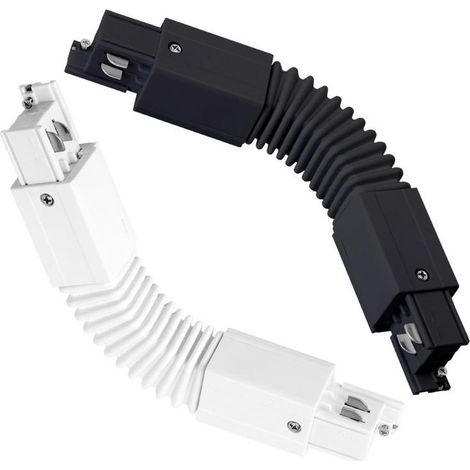 Connecteur Flexible pour Rail Triphasé Blanc
