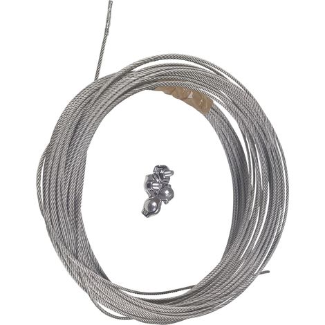 GRUNDFOS Accessoires pour pompes immergées Jeu de câbles en acier inoxydable 20m D=2mm 4 St.Bügelklemmen, 91042982