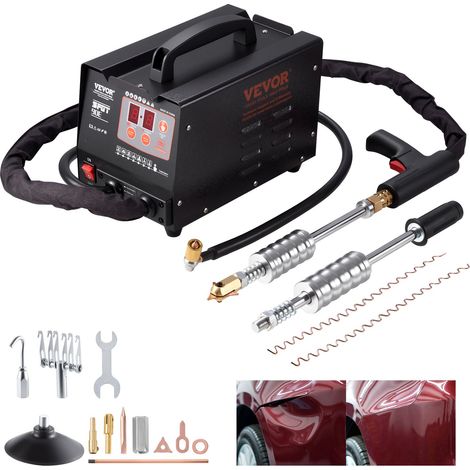 Kit de Réparation Extracteur de Bosses 90E 3KW Kit de Réparation de Bosses pour Panneau de Véhicule Débosselage Redressage Eléments de Carrosserie de Faible Epaisseur Capot Porte (1/5)