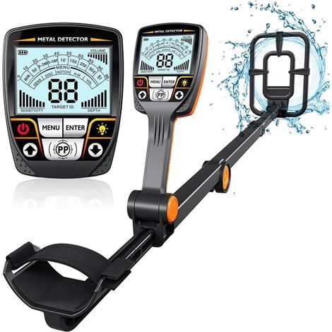 Détecteur de métaux pour adultes Détecteur de métaux professionnel pliable TX-640 avec bobine de recherche étanche for adultes, détecteur d'or de haute précision Étanche professionnelle améliorée de p (1/5)