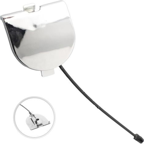 Pièce de rechange pour crochet de remorquage de remorque pour Fiat 500 - Chrome 2007-2012 - Compatible avec OEM 735455393 - Installation facile - Accessoire de rechange