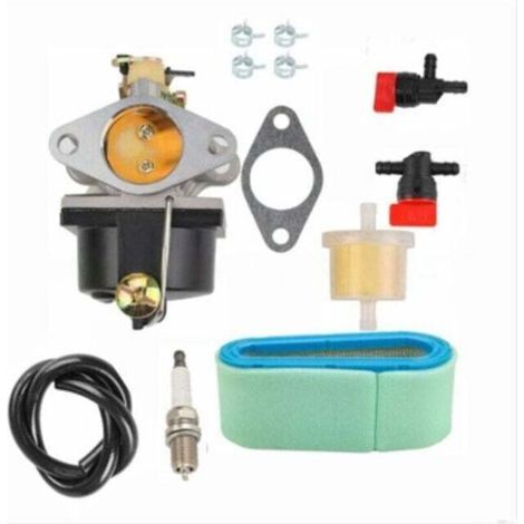 Carburatore, filtro carburante e tubo del carburante per motore Tecumseh 640065A 640065, compatibile con i modelli di tosaerba OHV110, OHV115, OHV120, OHV125, OHV130, OHV1 (1/4)