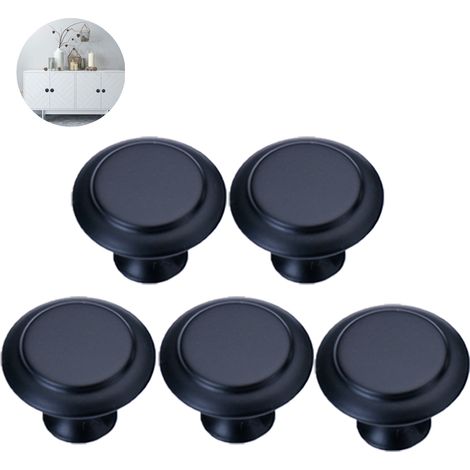 Lot de 2/10 boutons de meuble, boutons de tiroir, poignée en alliage de zinc mat, boutons de commode, poignées de tiroir, boutons de porte, boutons pour tiroirs de commode (1/5)