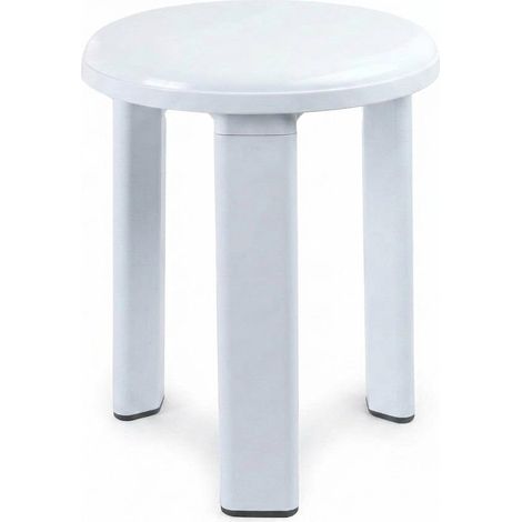 Sgabello da Bagno Moderno Antiscivolo Design Bianco Doccia Casa Modello STD (1/5)