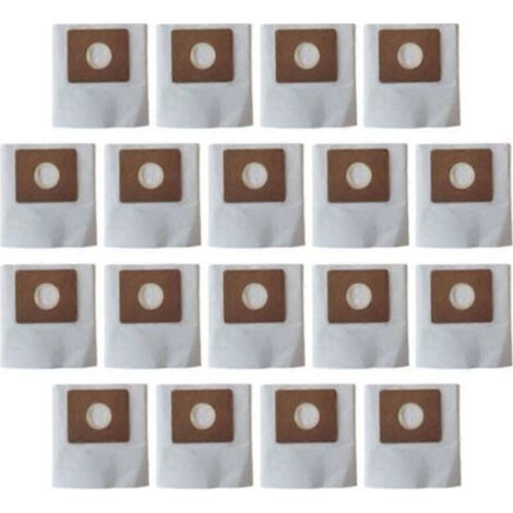 Lot de 18 sacs à poussière en papier de 1,5 gallon compatibles avec les aspirateurs d'atelier sac filtrant jetable de 1 à 1,5 gall