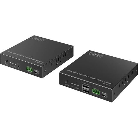Digitus DS-55348 HDMI™, entrée HDMI®, sortie HDMI® , SFP, USB, USB-A, USB 1.1, connexion de bloc d'alimentation, RS232, (1/4)