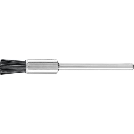 PFERD TOOLS Miniatur-Pinselbürste PBU Ø5 mm Schaft-Ø2,34 mm schwarze Schweineborste 10 Stk (1/4)