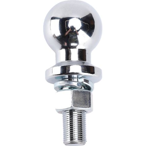 Boule d'attelage de remorque 1-7/8in 2000 Lbs chrome tondeuse à gazon pour ATV, UTV, tracteurs (1/5)