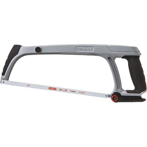 Stanley FatMax 300 mm (12 in) Hacksaw - Die-Cast Aluminium Frame and Bi-Metal Blade
