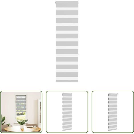 vidaXL Stoffrollo - Doppelrollo Hellgrau 45x150 cm Stoffbreite 40,9 cm Polyester (1/5)