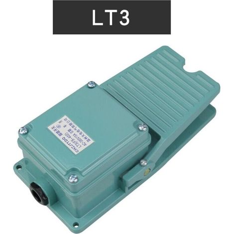 Fußschalter, elektrischer Momenttaster für Frästische, Sicherheitsschalter für Elektrowerkzeuge, rutschfestes Aluminium - LIAIKI
