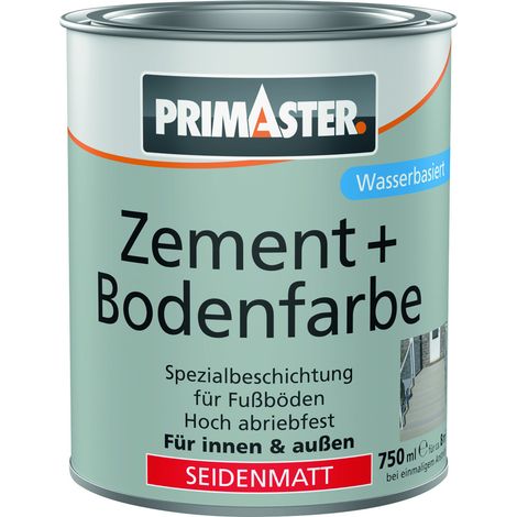 Primaster  Zement und Bodenfarbe 750 ml steingrau Putz