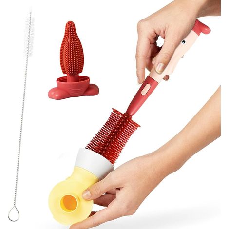 Brosse ménagère, silicone, pour maison, recoins et carrelage (1/5)